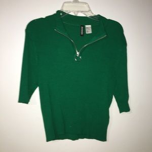 H&M Divided Green Blouse